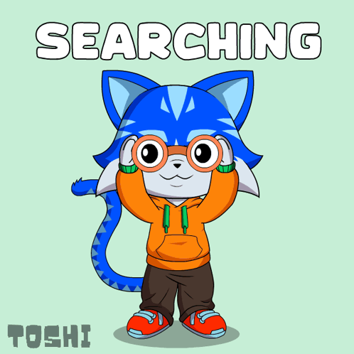 Close Up Cartoon Cat Face Green Background GIF
