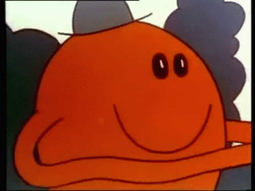 Close Up Cartoon Character With Hat GIF