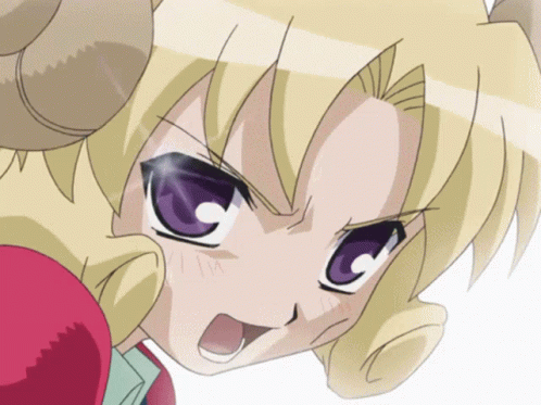 Close Up Cartoon Character With Horns