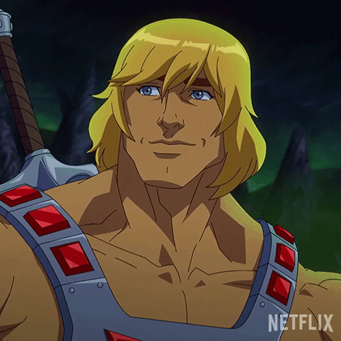 Close Up Cartoon Character With Netflix