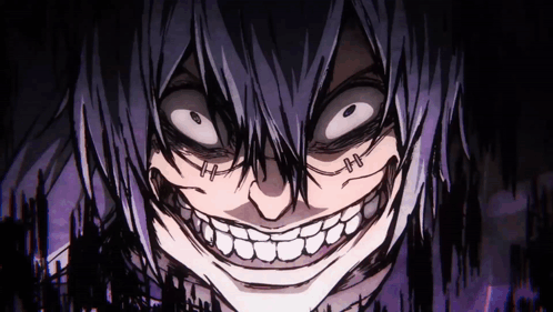 Close Up Cartoon Face With Huge Smile