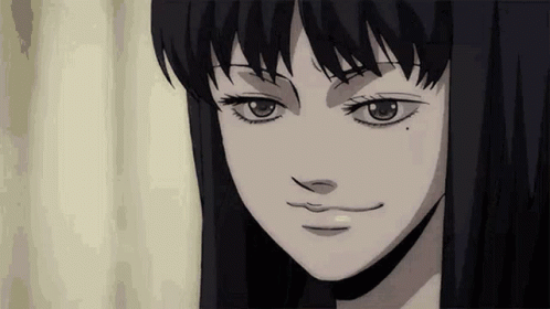 Close Up Cartoon Girl With Slight Smile