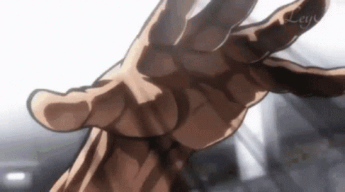 Close Up Cartoon Hand Reaching Out