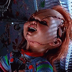 Close Up Doll With Stitches on Face