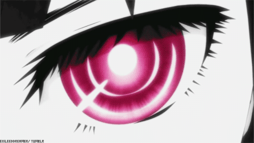 Close Up Eye with Pink Circle