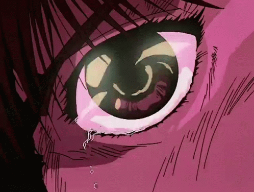 Close Up Eye With Tear Running Down GIF