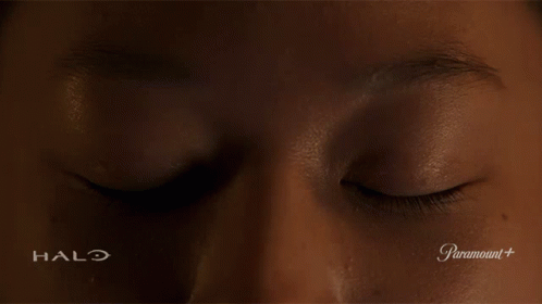 Close Up Eyes With Halo Logo