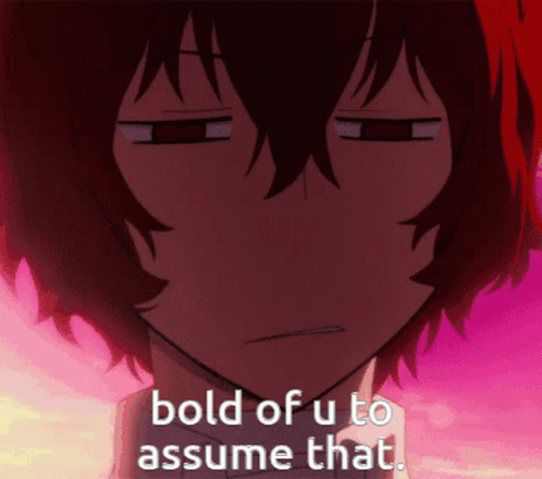 Close Up Face Bold Of U To Assume That GIF