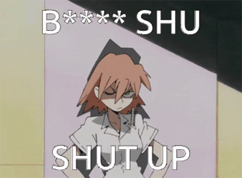 Close Up Face Saying Shut Up GIF