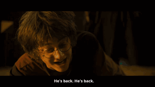 Close Up Face Voldemort's Back GIF