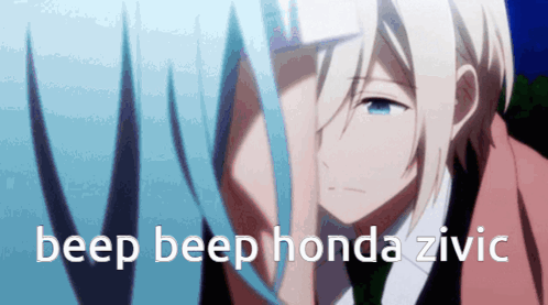 Close Up Face With Beep Beep Honda Zivic GIF
