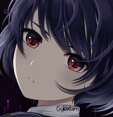 Close Up Girl Face With Name Gylaxium
