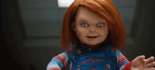 Close Up Good Guy Doll Red Hair Freckles