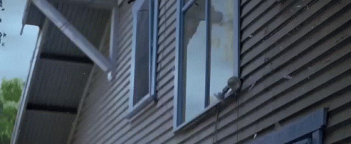 Close Up House With Many Windows