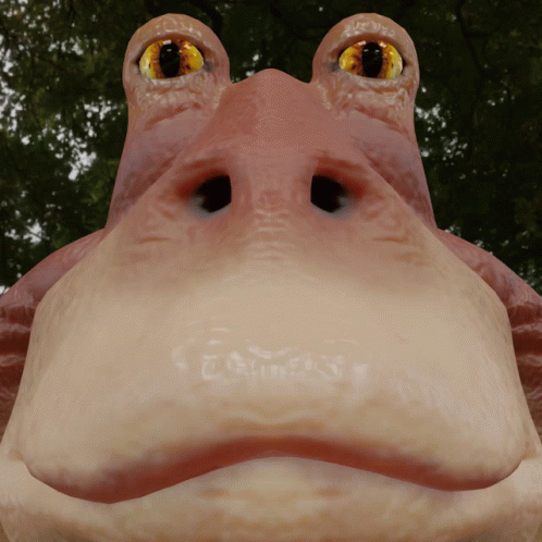 Close Up Jar Jar Binks GIF