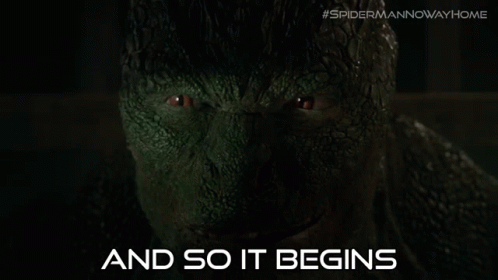 Close Up Lizard Saying And So It Begins GIF