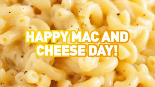 Close Up Macaroni and Cheese Happy Mac and Cheese Day
