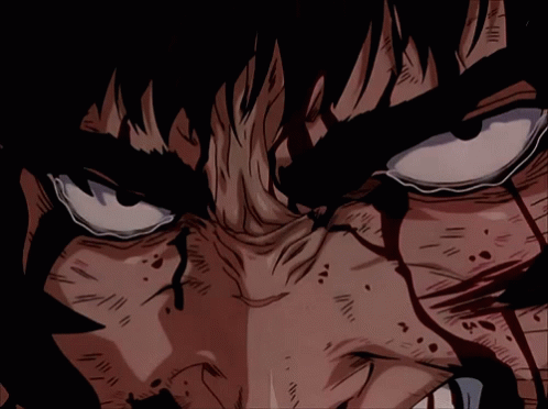 Close Up Man Bleeding From Eyes
