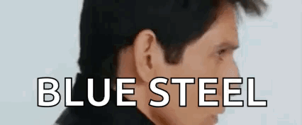 Close Up Man Blue Steel