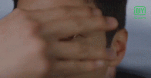 Close Up Man Covering Eyes GIF