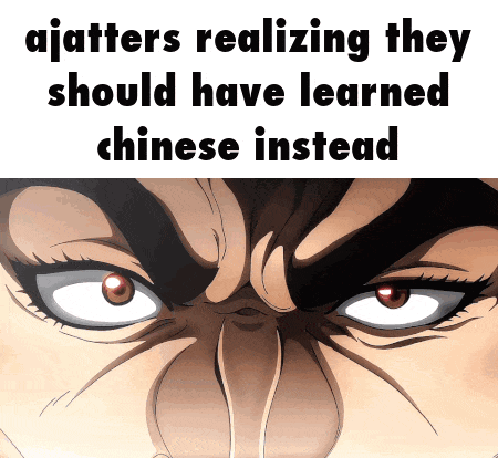 Close Up Man Face Ajotters Realizing They Should Have Learned Chinese Instead