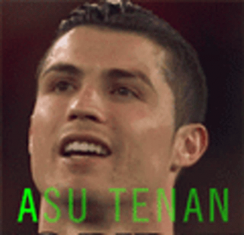 Close Up Man Face Asu Tenant Green Letters GIF