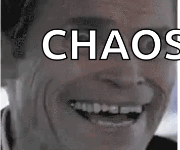 Close Up Man Face Chaos