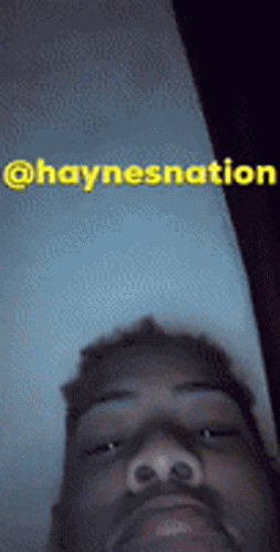 Close Up Man Face Saying HaynesNation