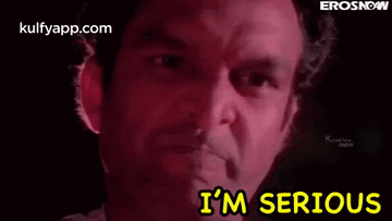 Close Up Man Face Saying I'm Serious GIF