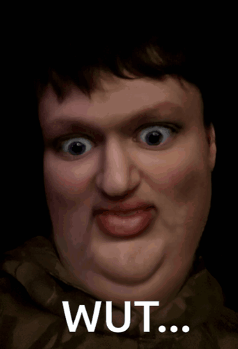 Close Up Man Face Saying Wut GIF