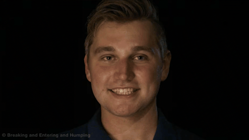 Close Up Man Face With Breaking And Entering And Humping GIF