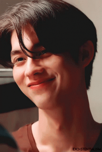Close Up Man Face With Exo-Stentalism Written on Chest