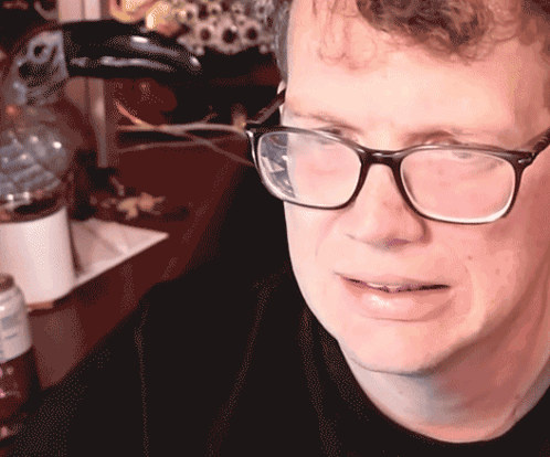 Close Up Man Face With Eyes Closed GIF
