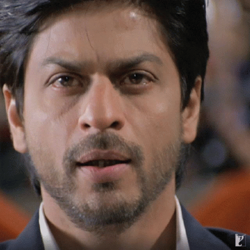 Close Up Man Face With Letter P GIF