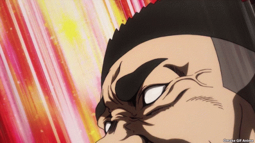 Close-Up Man Face with Omake GIF Anime