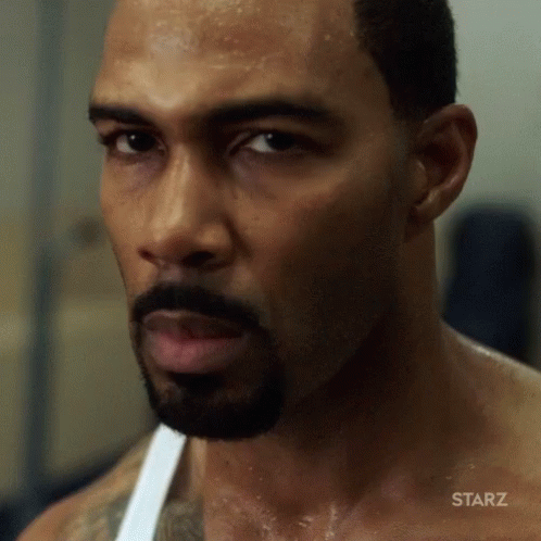 Close Up Man Face With Starz GIF