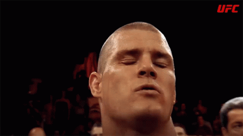 Close Up Man Face With UFC