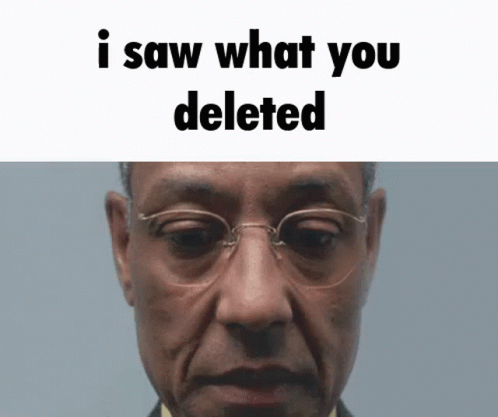 Close Up Man I Saw What You Deleted GIF