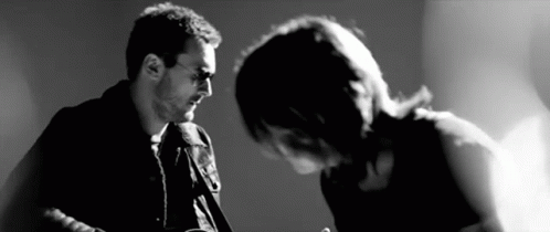 Close-Up Man's Face Black Background GIF