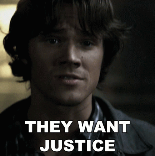 Close Up Man's Face They Want Justice