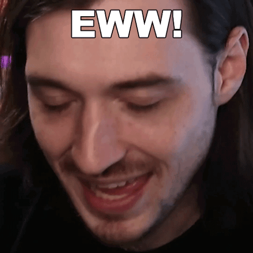 Close Up Man's Face With Eww