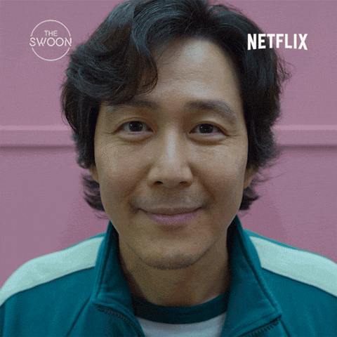 Close-Up Man's Face With Netflix