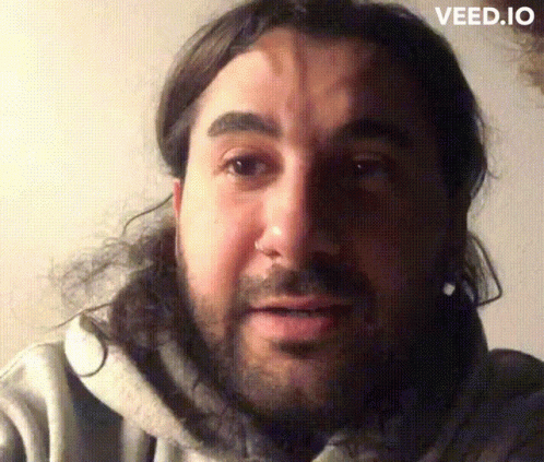 Close-Up Man's Face With Veed.io