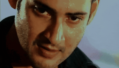 Close Up Man's Face With Water Drops