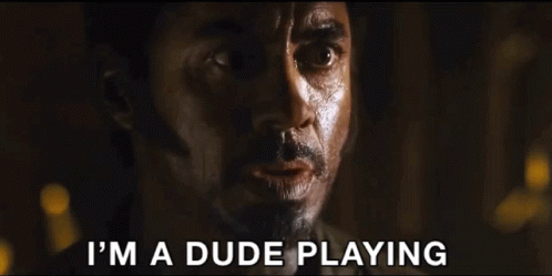 Close Up Man Saying A Dude Disguised As Another Dude GIF
