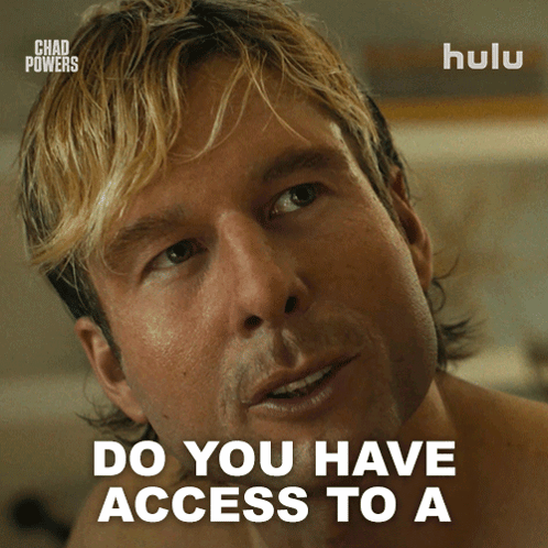 Close Up Man Saying Do You Have Access To A