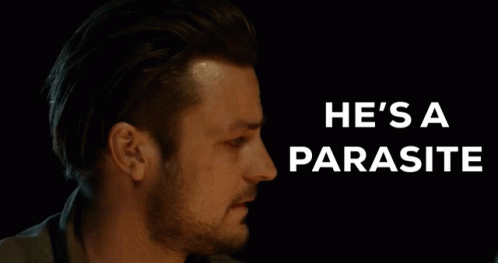 Close Up Man Saying He's A Parasite GIF