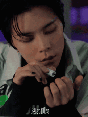 Close Up Man Saying Nails