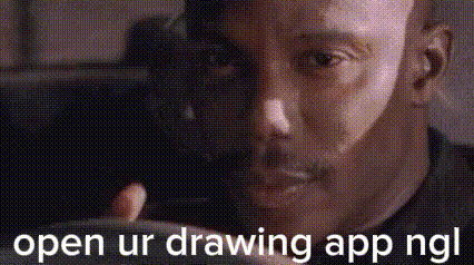 Close Up Man Saying Open Ur Drawing App Ngl