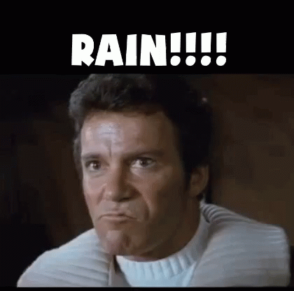 Close Up Man Saying Rain